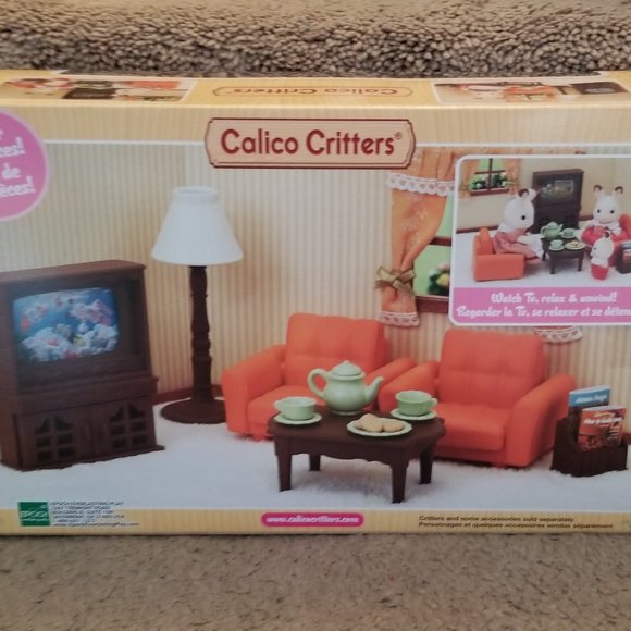 Calico Critters Lounging Living Room Set - Picture 6 of 8